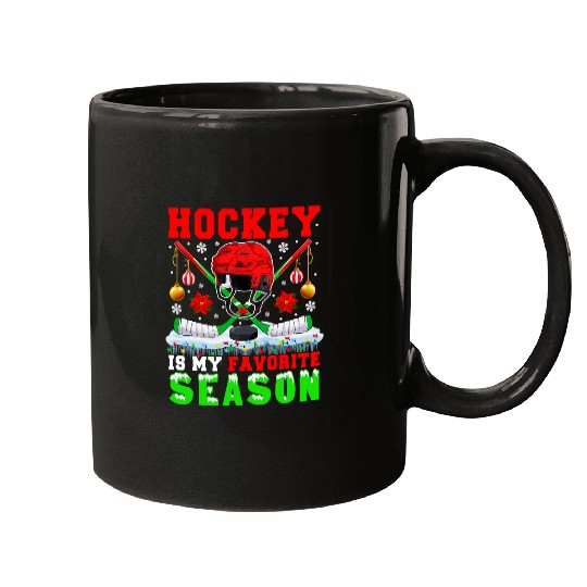 Sport Hockey Is My Favorite Season Winter Funny Ice Mugs