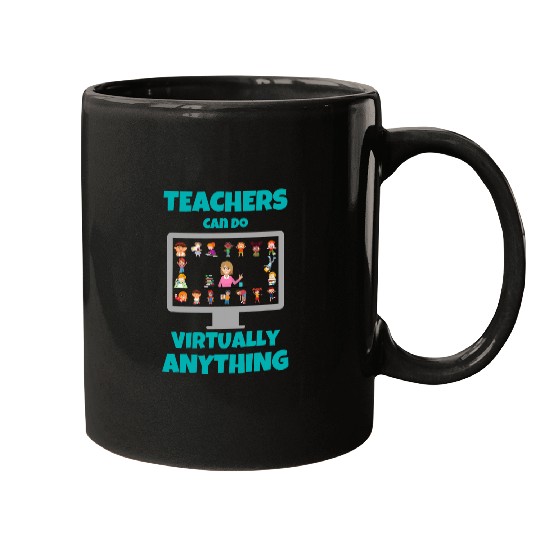 Teacher Appreciation Gift From Student Funny Virtual Online Mugs