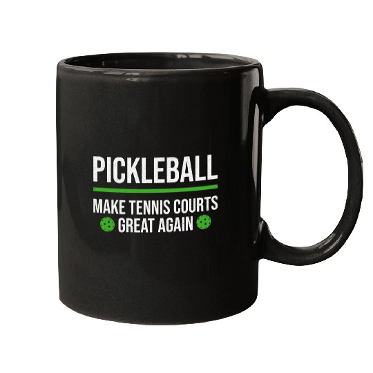 Sport Pickleball Make Tennis Courts Great Again Funny Dink Player 1 Mugs