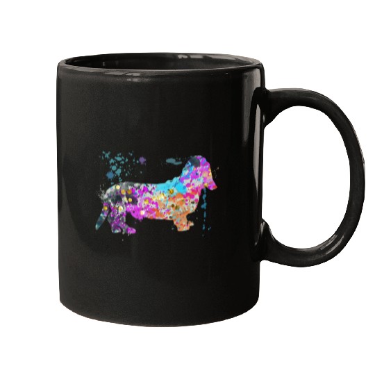 Basset Hound Pet Colorful Basset Hound Lover Dog Basset Hounds Mugs