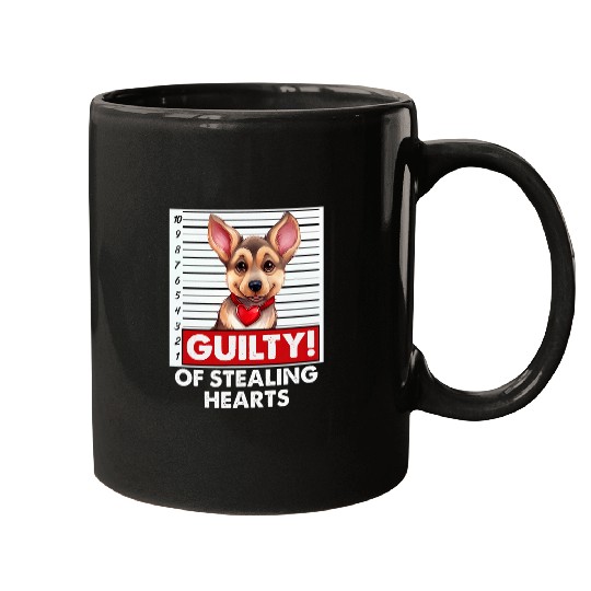 German Shepherd Pet Dog Breed Valentines Day Puppy Love Mugs