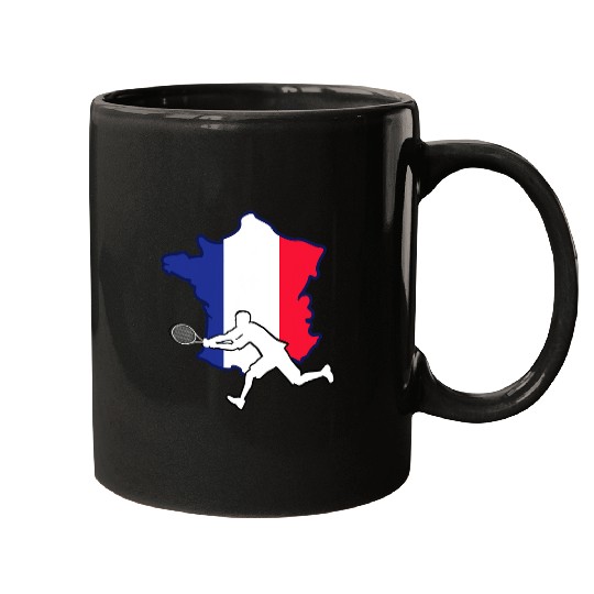 Sport Tennis French Open for Tennis Lovers Tennis Player From France Mugs