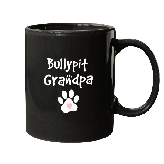 Bully Pet Bullypit Grandpa Bulldog Pit Bull Terrier Mix Breed Mugs