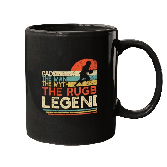 Sport Rugby Mens vintages Rugby Dad The Man The Myth The Legend Mugs