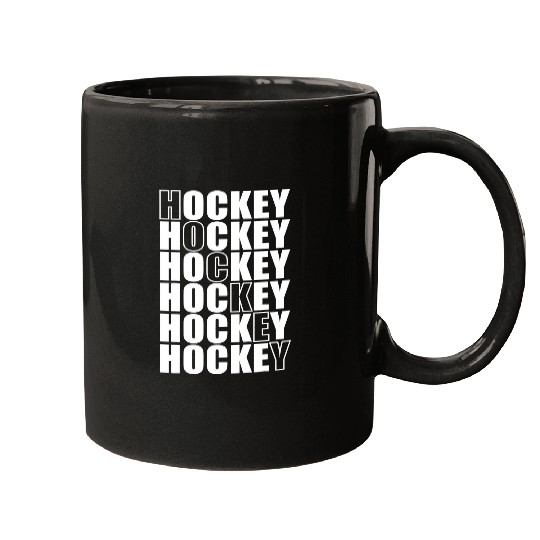 Sport Hockey design for hobby or professional ice hockey players Mugs