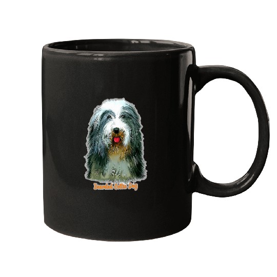 Bearded Collie Pet Face for Beardie Pet Owners Gift Mugs