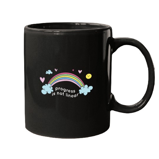 ABA Therapist Sped Teacher Progress Is Not Linear BSBA RBT Mugs