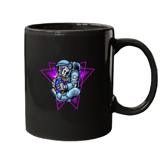 Coyote Mammal Astronaut wolfs Spaceman Funny Space Astronomy women men Mugs