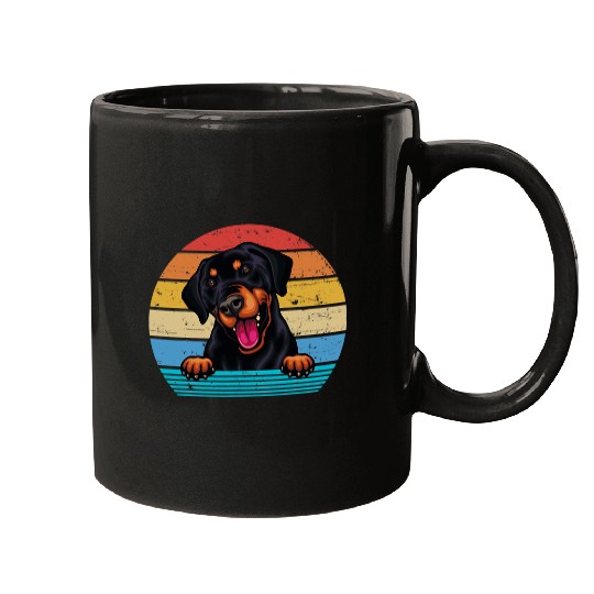 Doberman Pet Retro vintages Doberman Pinscher Mugs