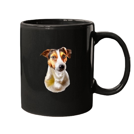 Jack Russell Pet puppy pet black Mugs