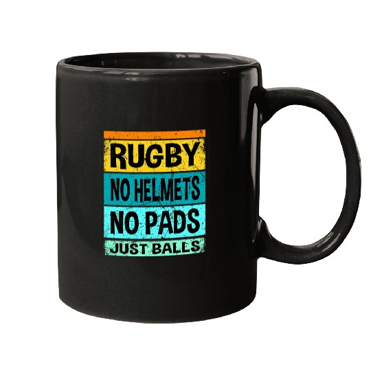 Sport Rugby Retro vintages Rugby Just Balls Players Fans Mugs