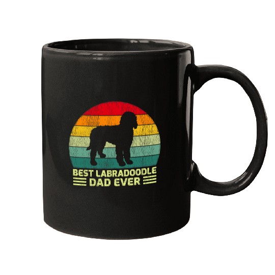 Labradoodle Pet Mens Funny vintages bests Labradoodle Dad Ever Fathers Day Mugs