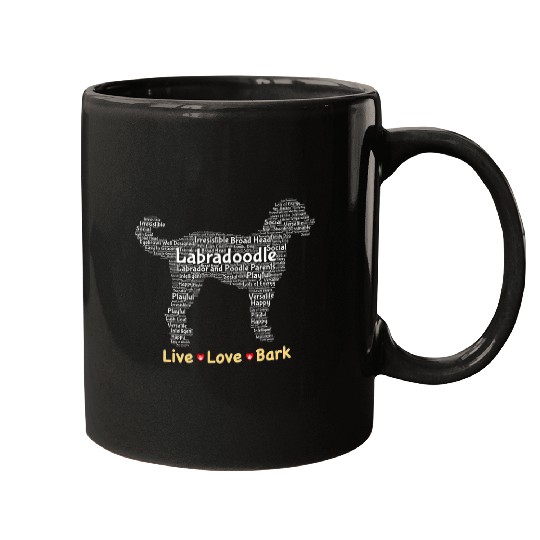 Labradoodle Pet Dog Lover Gifts Women Men Mom Dad Friend Mugs