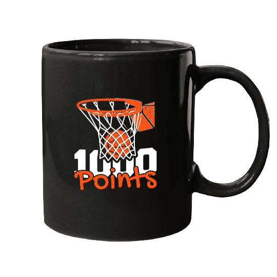 Sport Basketball 1000 Points Basketball Scorer High School Basketball Player 6 Mugs