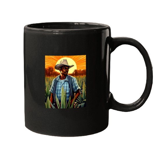 Agave Farmer Campesino Agave Plants Mexican Tequila Farm Mugs