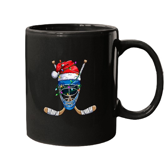 Sport Hockey Santa Sports Design For Men Boys Christmas Hockey Player 161 Mugs