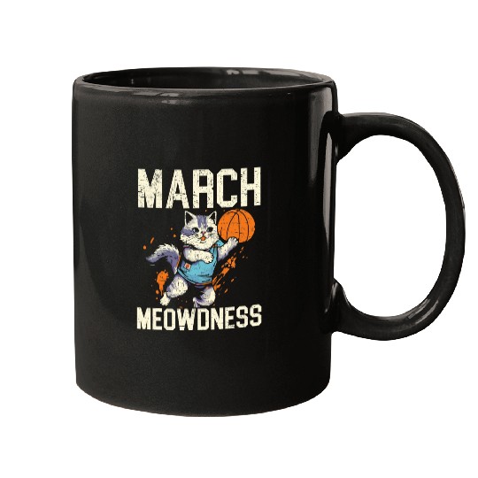 Sport Basketball Cat Basketball Player Kitty I Love Basketball 2 Mugs