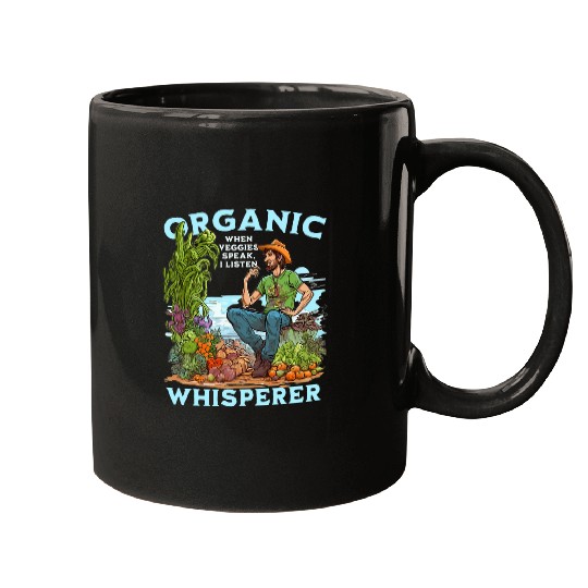 Funny Organic Farmer Vegan Iowa Midwest Farm Lover Mugs