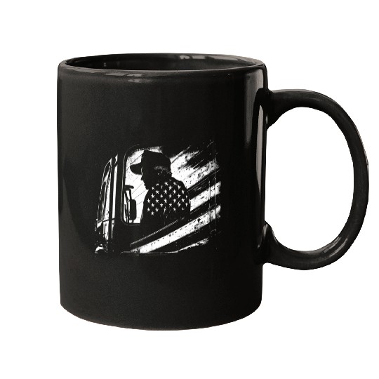 Funny trucker American Big Rigs Diesel Truck Driver 6 Mugs