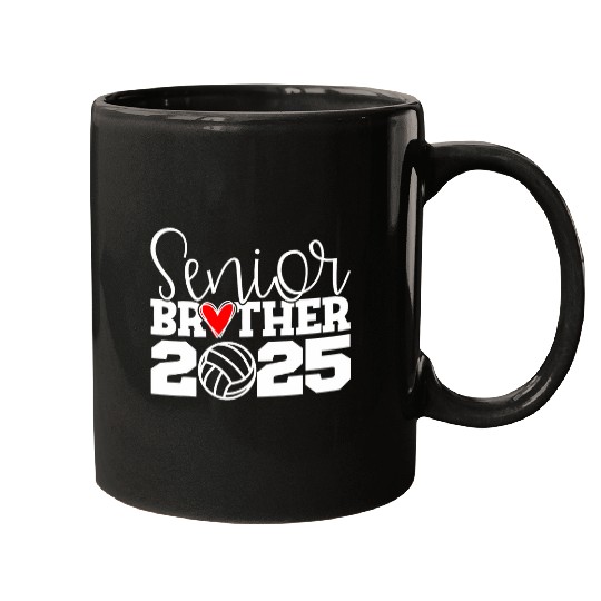 Sport Volleyball Senior Volleyball Brother 2025 Class Of 2025 Graduation Mugs
