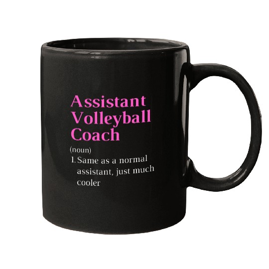Sport Volleyball Funny Appreciation high school assistant volleyball coach Mugs