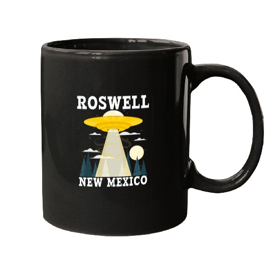 UFO Test Pilot Alien Roswell Weather Balloon Area 51 Mugs