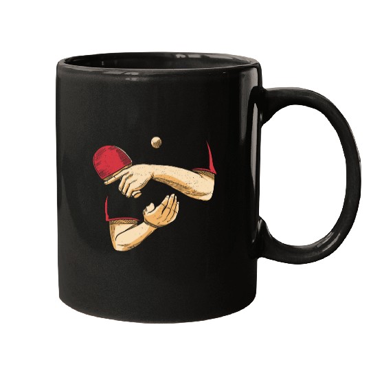 Sport Ping Pong Serve Table Tennis Ball Ping Pong Player Mugs