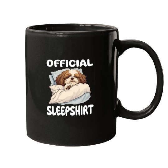 Shih Tzu Pet Official Sleep Pajamas Nightgown 2 Mugs
