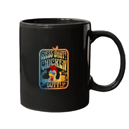 Chicken Farmer Farming Roaster Meme Guess What Chicken Butt Mugs