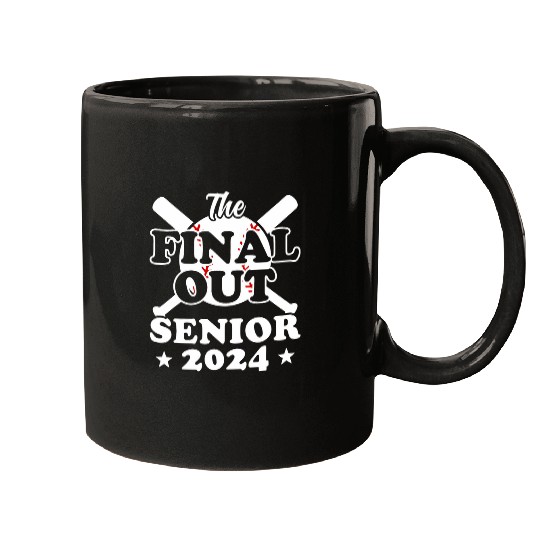 Sport Baseball Senior 2024 Baseball Funny Senior Year Class of 2024 Mugs