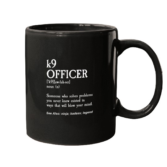 K9 Pet Police Officer Gifts Law Enforcement K9 Dog Policeman Mugs