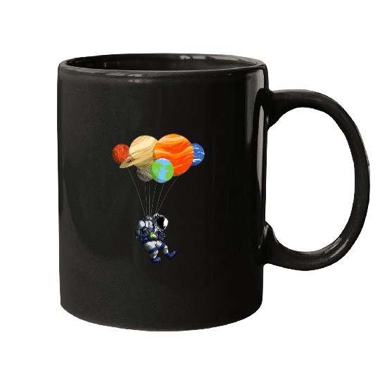 Astronaut Planet Solar System Boys Girls Funny Space Suit 6 Mugs