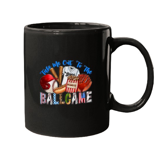 Sport Baseball Take Me Out To The Ball Game Baseball Player Fans Lover Mugs
