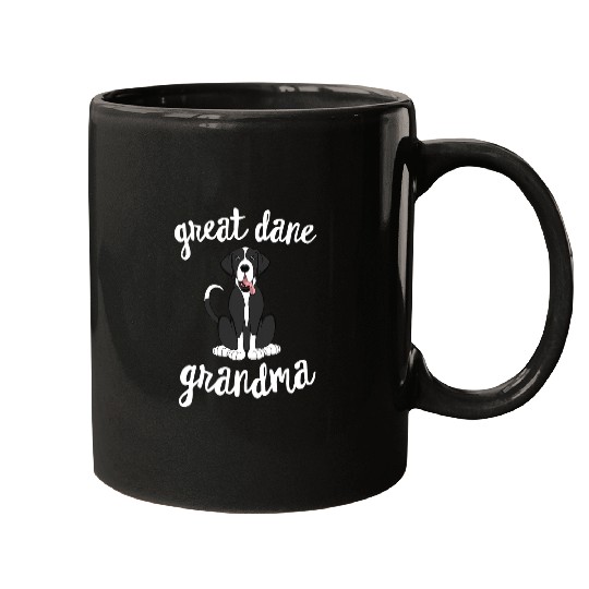 Great Dane Pet Mantle Great Dane Grandma Pawma Dog Grandparents Grand Maw 16 Mugs