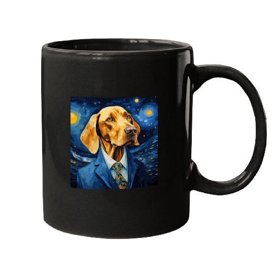 Coonhound Pet Starry Night For Dog Mom Dog Dad Mugs
