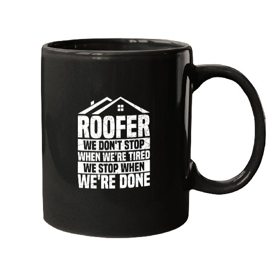 Roof Construction and Roofing Design for a Roof Mechanic Mugs