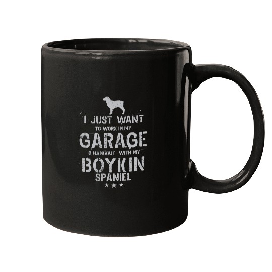 Boykin Spaniel Pet Funny Boykin Spaniel Dad Garage Men Hang Mugs