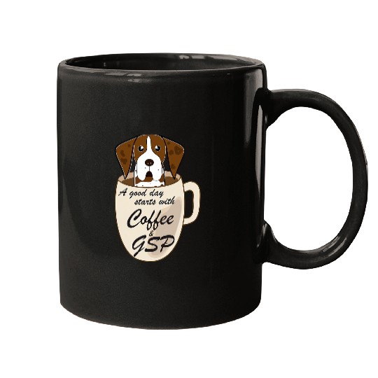 German Shorthaired Pet CF Coffee Funny German Shorthair Pointer Coffee and GSP Mugs