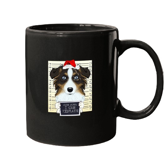 Australian Shepherd Pet Dear Santa I Can Explain I Christmas Mugs
