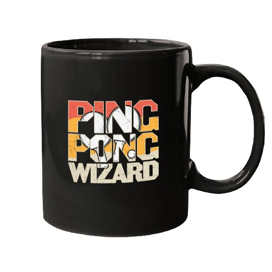 Sport Ping Pong Wizard Mugs
