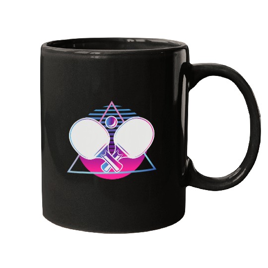 Sport Ping Pong Vaporwave Table Tennis Retro Mugs