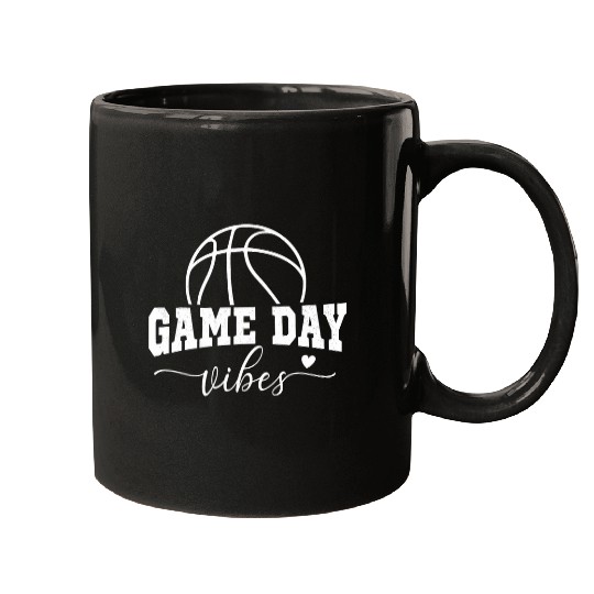 Sport Basketball Game Day Vibes Basketball Mom Life Game Day Mugs