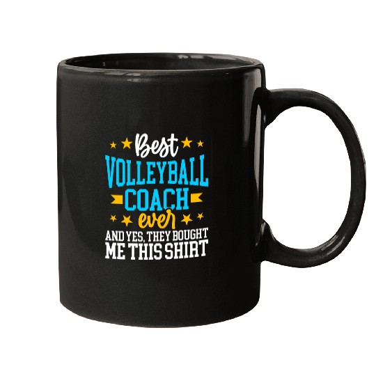 Sport Volleyball Funny Volleyball Fan Graphic Women and Men Volleyball Coach Mugs