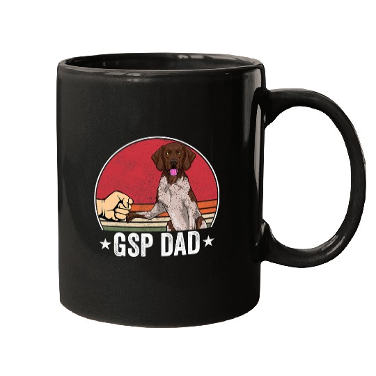 German Shorthaired Pet Dad Apparel GSP Dog Lovers for Men 9 Mugs