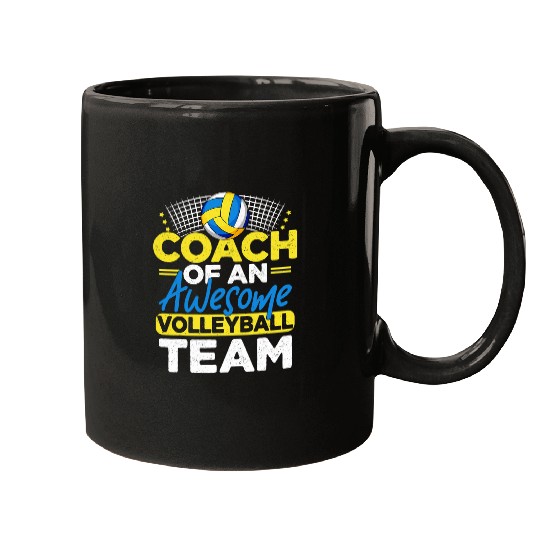 Sport Volleyball Coachs of an Awesome Volleyball Team Funny Volleyball Coach Mugs