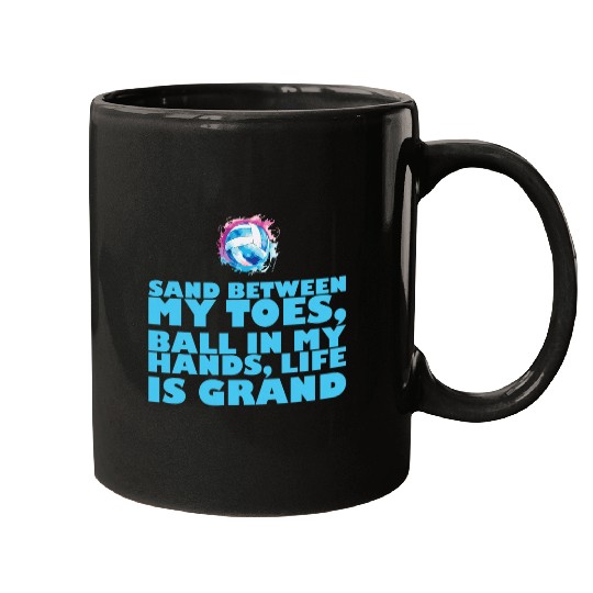 Discover Sport Volleyball Player Coachs Training Game Beach Volleyball 1 6 Mugs