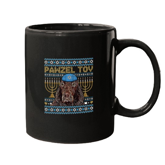 Boykin Spaniel Pet Pawzel Tov Jewish Boykin Spaniel Dog Funny Hanukkah Mugs