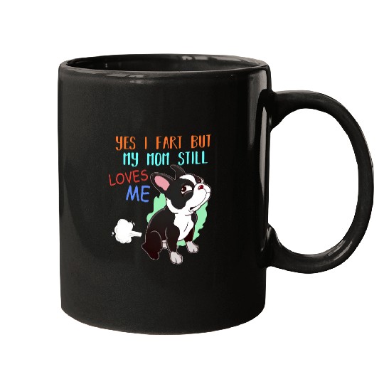 Boston Terrier Pet Funny Boston Terrier Who Farted 8 Mugs