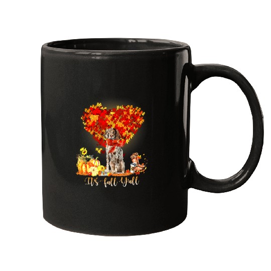 English Setter Pet Its Fall Yall English Setter Dog Lovers Thanksgiving Mugs