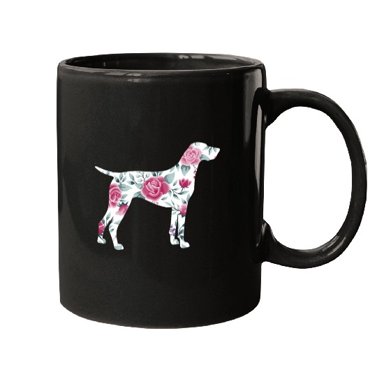 German Shorthaired Pet Womens German Shorthair Pointer Silhouette GSP Mom 8 Mugs